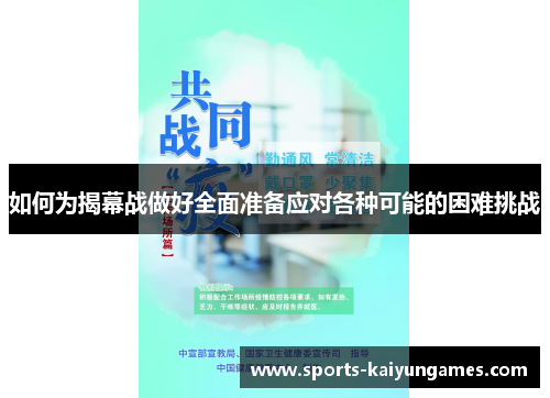 如何为揭幕战做好全面准备应对各种可能的困难挑战