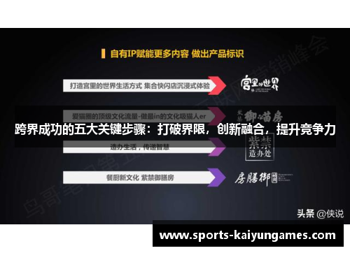 跨界成功的五大关键步骤：打破界限，创新融合，提升竞争力